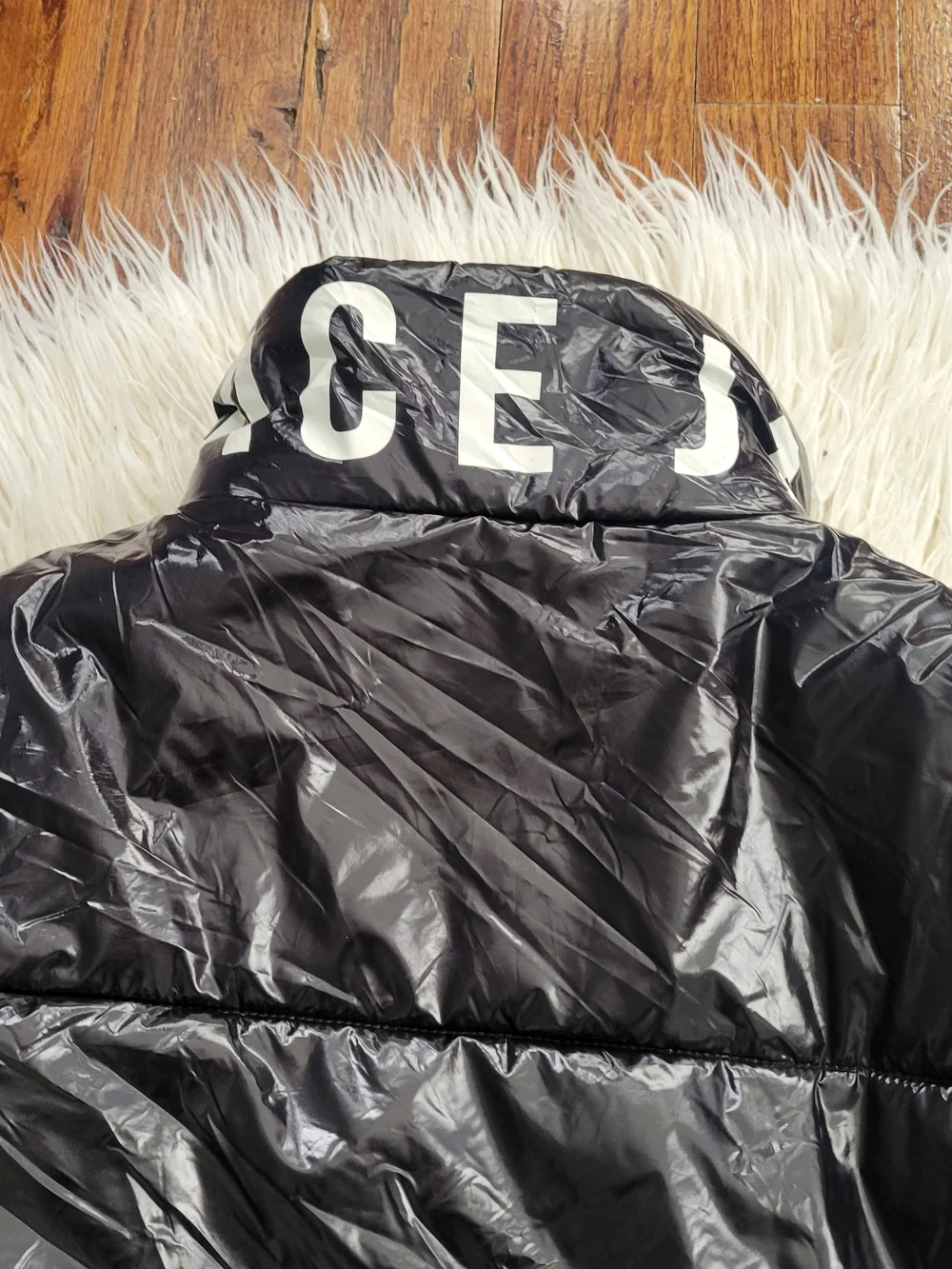 LOONEY TUNES Girl Black Puffer Jacket with Bunny Graphic